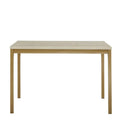 iNSPIRE Q Bold Darcy Gold Dining Table with Faux Marble Top