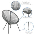 Rattan and Bungee Papasan Lounge Chair