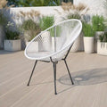 Rattan and Bungee Papasan Lounge Chair
