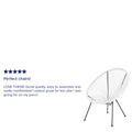 Rattan and Bungee Papasan Lounge Chair