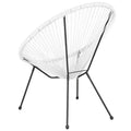 Rattan and Bungee Papasan Lounge Chair