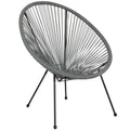 Rattan and Bungee Papasan Lounge Chair