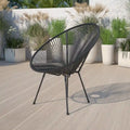 Rattan and Bungee Papasan Lounge Chair
