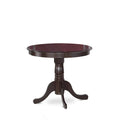East West Furniture 5-Piece Round Dining Set - Cappuccino Kitchen Table with 4 Chairs (Seat Options Available)
