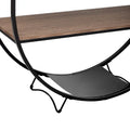 Merax Rustic Industrial Demilune Console Table