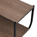 Merax Rustic Industrial Demilune Console Table