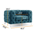 Corvus Aosta Tufted Velvet Chesterfield Lounge Chair