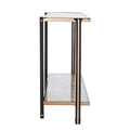 Thornberry Transitional Champagne Metal Console Table by SEI Furniture