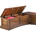 Ame Walnut Backless Nook Table Collection