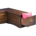 Ame Walnut Backless Nook Table Collection