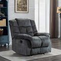 Fabric Recliner and Single Sofa with Manual Recline Feature