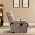 Fabric Recliner and Single Sofa with Manual Recline Feature