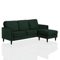 CosmoLiving by Cosmopolitan Strummer Reversible Velvet Sectional Sofa