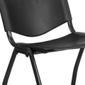 880 lb. Capacity Heavy-Duty Plastic Stackable Chair with Carrying Handle