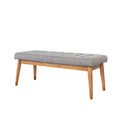 Crosley Landon Acorn Upholstered Bench - 43.25" W x 16" D x 16.88" H