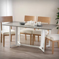 SEI Furniture Driness Grey Folding Drop Leaf Table