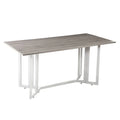 SEI Furniture Driness Grey Folding Drop Leaf Table