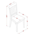 East West Furniture 7-Piece Round Dining Set - Black & Cherry Kitchen Table with 6 Chairs (Seat Options Available)