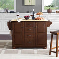 Kitchen Island Cart with Drawers Cabinets and Storage Rack on Wheels