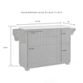 Kitchen Island Cart with Drawers Cabinets and Storage Rack on Wheels