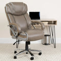Executive Ergonomic Swivel Office Chair for Big & Tall with LeatherSoft Upholstery