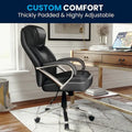 Executive Ergonomic Swivel Office Chair for Big & Tall with LeatherSoft Upholstery
