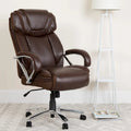 Big and Tall Office Chair with High Back Lumbar Support and Rolling Base