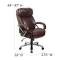 Big and Tall Office Chair with High Back Lumbar Support and Rolling Base
