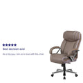 Executive Ergonomic Swivel Office Chair for Big & Tall with LeatherSoft Upholstery
