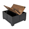 Contemporary Farmhouse Coffee Table Featuring Concealed Storage