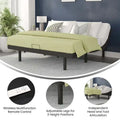 Wireless Remote Adjustable Bed Base with Anti-Skid Upholstery