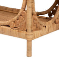 Modern Bohemian Light Honey Rattan Console Table by Bali & Pari - Ramona Collection