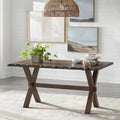 Simple Living Mandeville 6-Piece Solid Wood Dining Set Featuring Bench