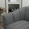 Swivel Accent Chair with Ottoman Set and Upholstered Cushion