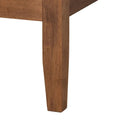 Salvatore Mid-Century Modern Walnut Brown Wood Platform Bed