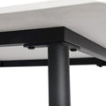 Contemporary Slate Kitchen Dining Table with Sintered Stone Surface and Metal Legs (Table Only) - 31.5 x 31.5 x 30 inches