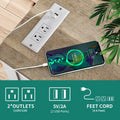 Moasis Charging End Table with Storage - Side Table Featuring 2 Power Outlets & 2 USB Ports for Living Room