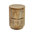 Kingston 18-Inch Round Nightstand with 2 Drawers by Carolina Living