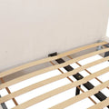Bara King Bed in Cream Textured Velvet