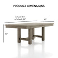 Jusk Rustic Grey Wood 5-Piece Dining Set by Furniture of America