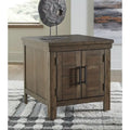 Signature Design by Ashley Moriville Brown End Table - Dimensions: 24"W x 26"D x 25"H