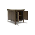 Signature Design by Ashley Moriville Brown End Table - Dimensions: 24"W x 26"D x 25"H