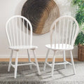 Set of 2 SAFAVIEH Delcie Oval Back Spindle Dining Chairs - Dimensions: 17.9" x 19.7" x 37"