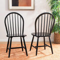 Set of 2 SAFAVIEH Delcie Oval Back Spindle Dining Chairs - Dimensions: 17.9" x 19.7" x 37"