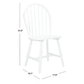 Set of 2 SAFAVIEH Delcie Oval Back Spindle Dining Chairs - Dimensions: 17.9" x 19.7" x 37"