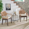 SAFAVIEH Saveta Honey Armchair - Dimensions: 23" W x 22.5" D x 34" H