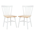 SAFAVIEH Signa Spindle Farmhouse Dining Chair Set (2 Chairs) - Dimensions: 20" W x 20" D x 33" H