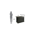 Nantucket Black Wood Kitchen Island with Granite Inlay