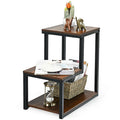 Costway 3-Tier Side Table with Storage Shelf - Versatile Nightstand