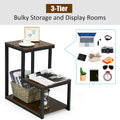 Costway 3-Tier Side Table with Storage Shelf - Versatile Nightstand